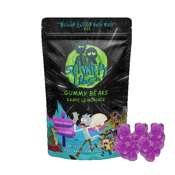 250MG MDMA Gummy Bears – Grape Lemonade